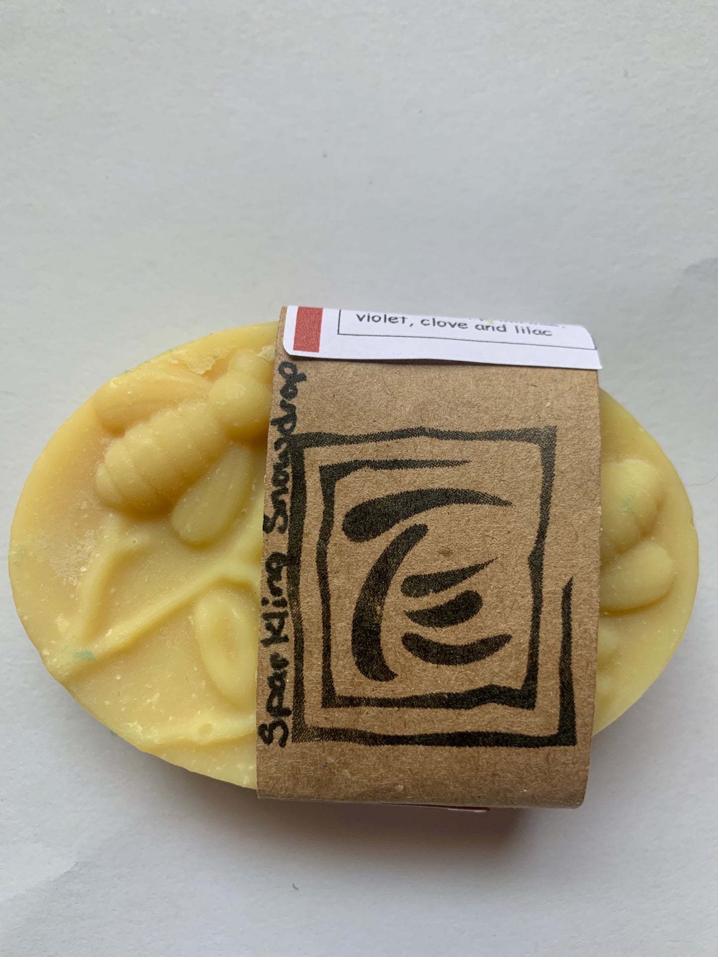 Spring Lavender Bees with flowers goats milk soap