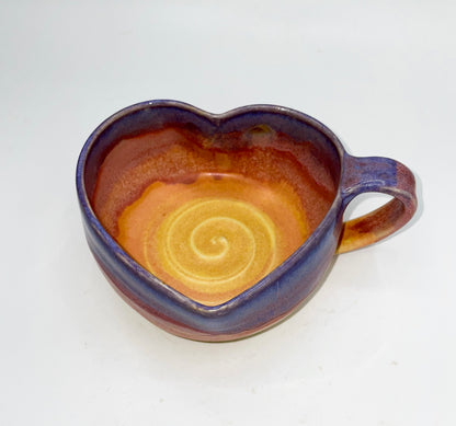 A Sunset Heart Soup Mug