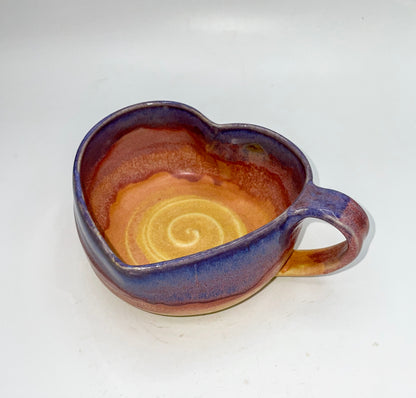 A Sunset Heart Soup Mug