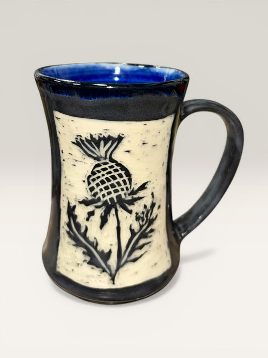 Desert Flower Sgraffito Mug