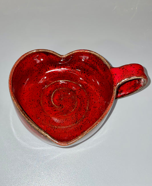 Red heart soup mugs