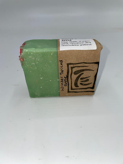 Winter spiced apple goat milk soap