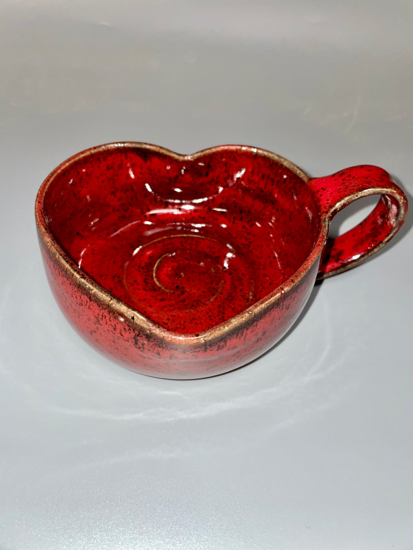 Red heart soup mugs