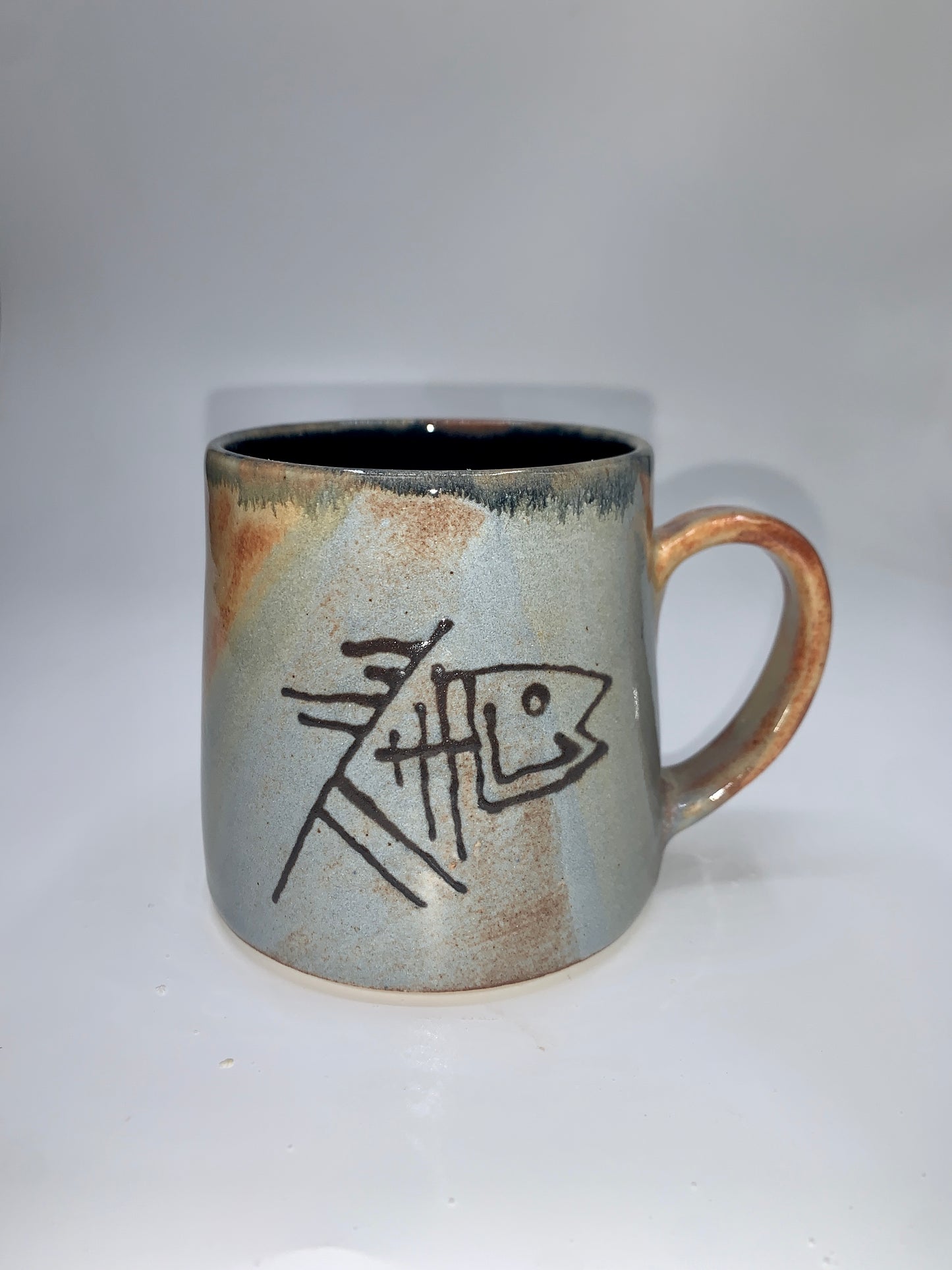 A Walking fish mug