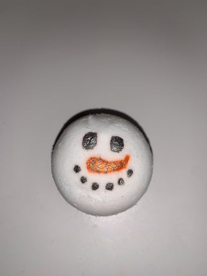 Snowman bath bomb