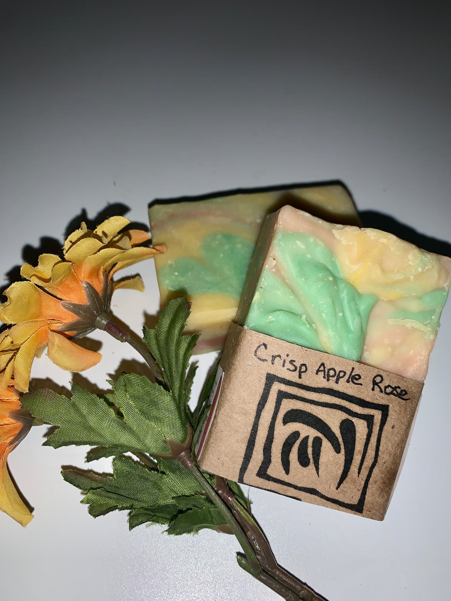 Crisp Apple Rose goats milk soap