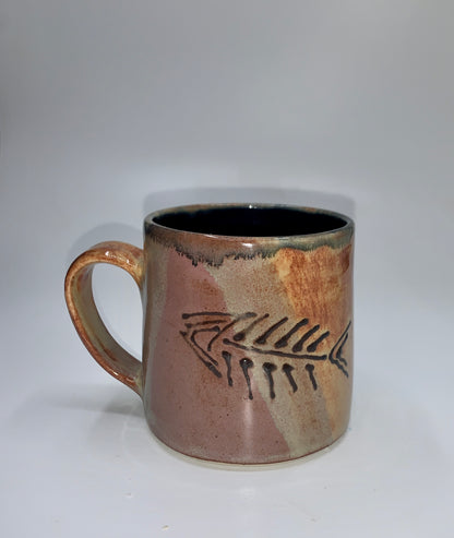 A Walking fish mug