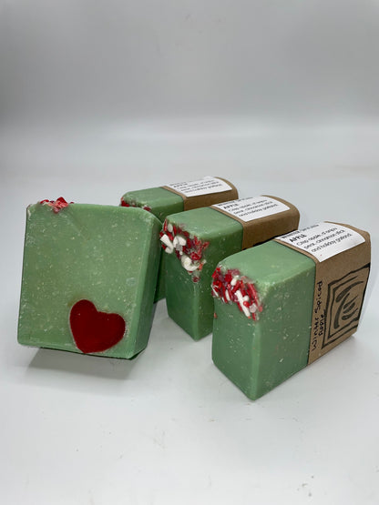 Winter spiced apple goat milk soap